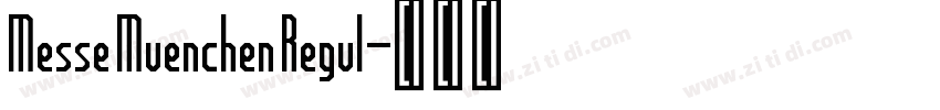 Messe Muenchen Regul字体转换